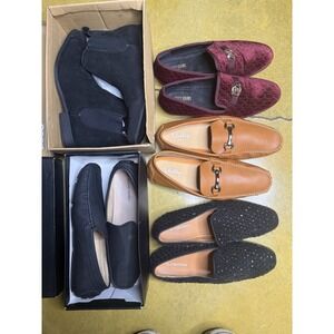 Bundle Of 5 Pair Of Loafers And One Pair Of Boots Size 13 Men